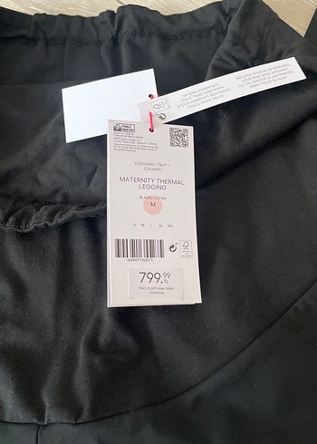 Siyah Hamile Spor Taytı - Normal Boy - Görsel 2