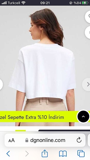 Mavi Jeans Mavi jeans crop basıc tişört