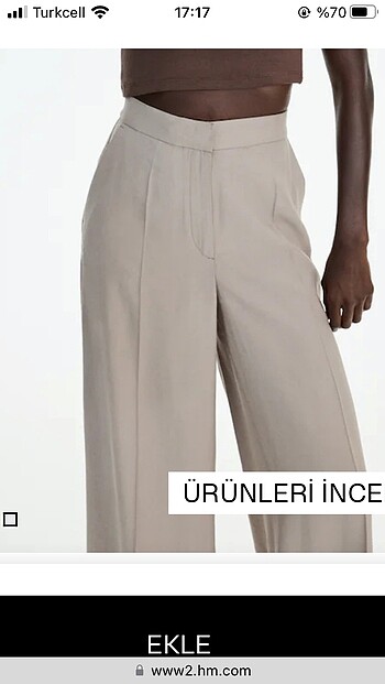 H&M HM kadın pantolon