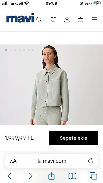 xs Beden gri Renk Mavi jeans pantolon