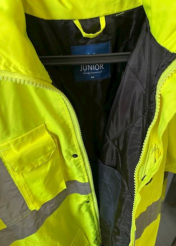 Sarı Düğmeli Street Wear Erkek Mont - Görsel 2