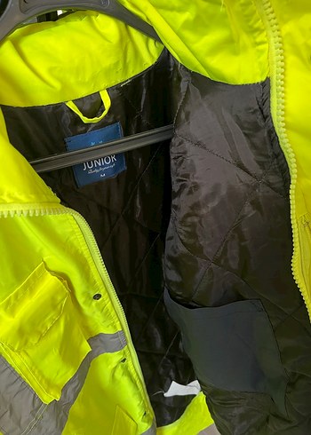 Sarı Düğmeli Street Wear Erkek Mont - Görsel 3