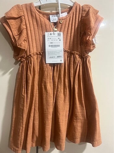 Kız bebek elbise orjinal zara etiketli
