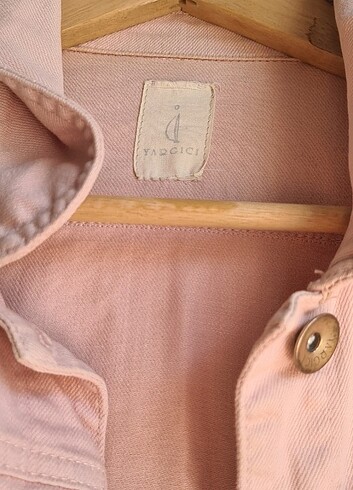 Yargıcı Kadın Denim Pembe Ceket - Görsel 3