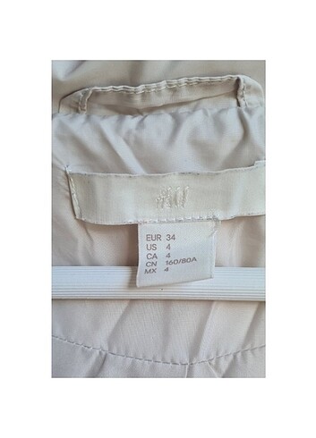 H&M Kadın Kırık Beyaz Kapitone Mont - Görsel 2