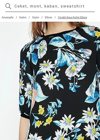 Koton marka çiçekli elbise - Görsel 2