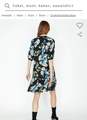 Koton marka çiçekli elbise - Görsel 3