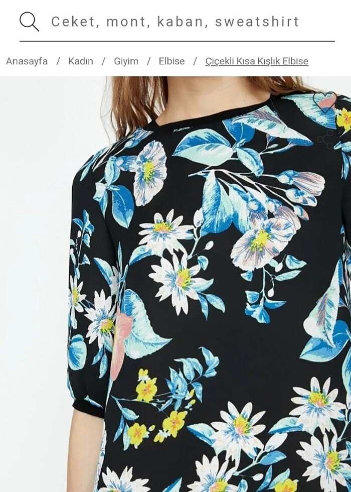 Koton marka çiçekli elbise - Görsel 2