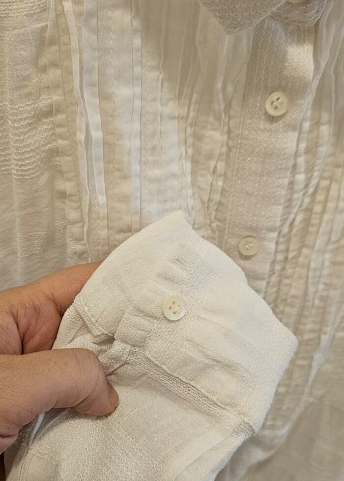 Yargıcı Plise detaylı gömlek - Görsel 3