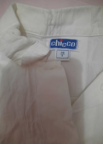 Kızlar İçin Beyaz Keten Gömlek - Görsel 2