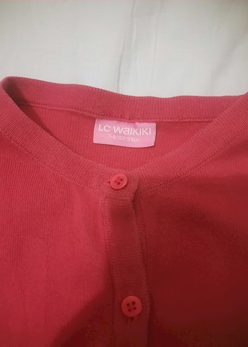 Kırmızı Düğmeli Sweatshirt - Görsel 2