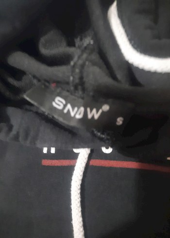 Siyah Kapüşonlu Sweatshirt - Görsel 2