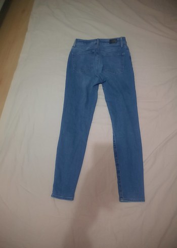 Mavi Midi Boy Kadın Denim Pantolon - Görsel 2