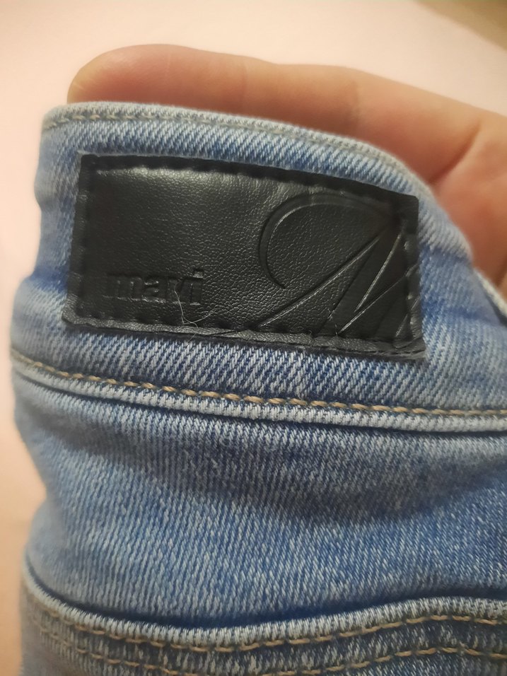 Mavi Midi Boy Kadın Denim Pantolon - Görsel 3