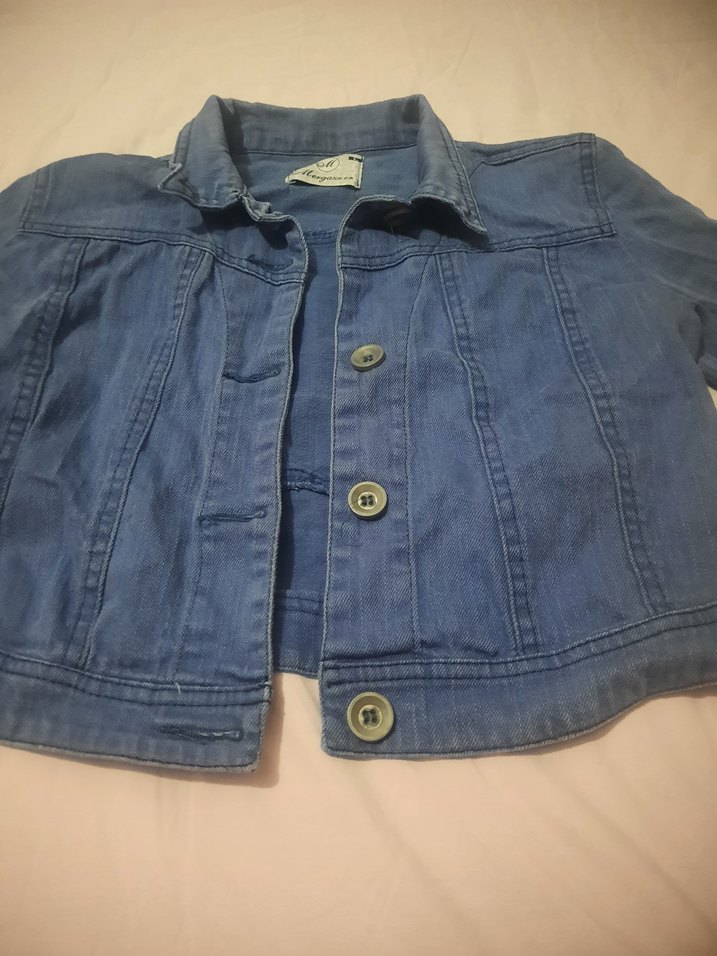 Kadın Mavi Düğmeli Denim Ceket - Görsel 3