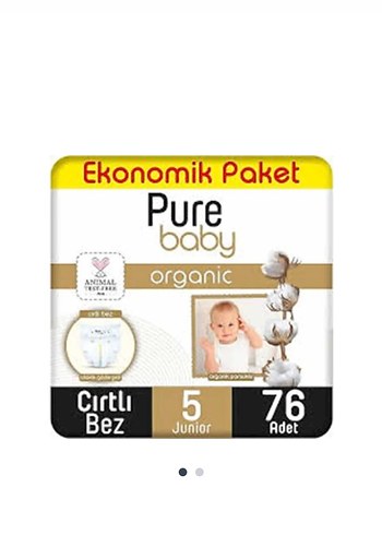Pure Baby Organik Junior 5 Numara 76 Adet Ekonomik Paket