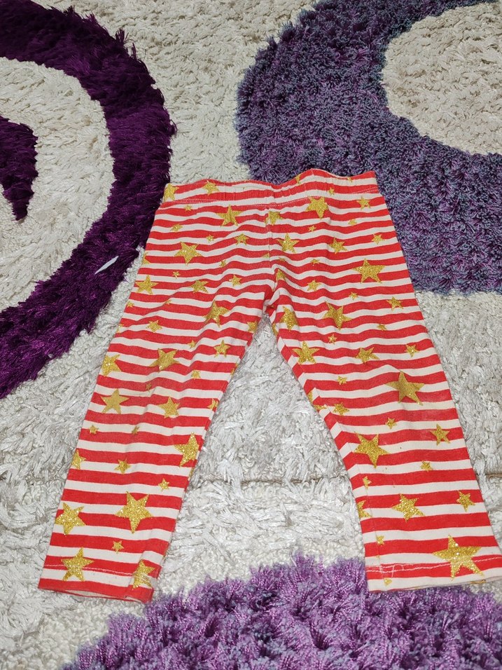 Renkli Kız Çocuk Taytları, Esnek Bel - Görsel 3