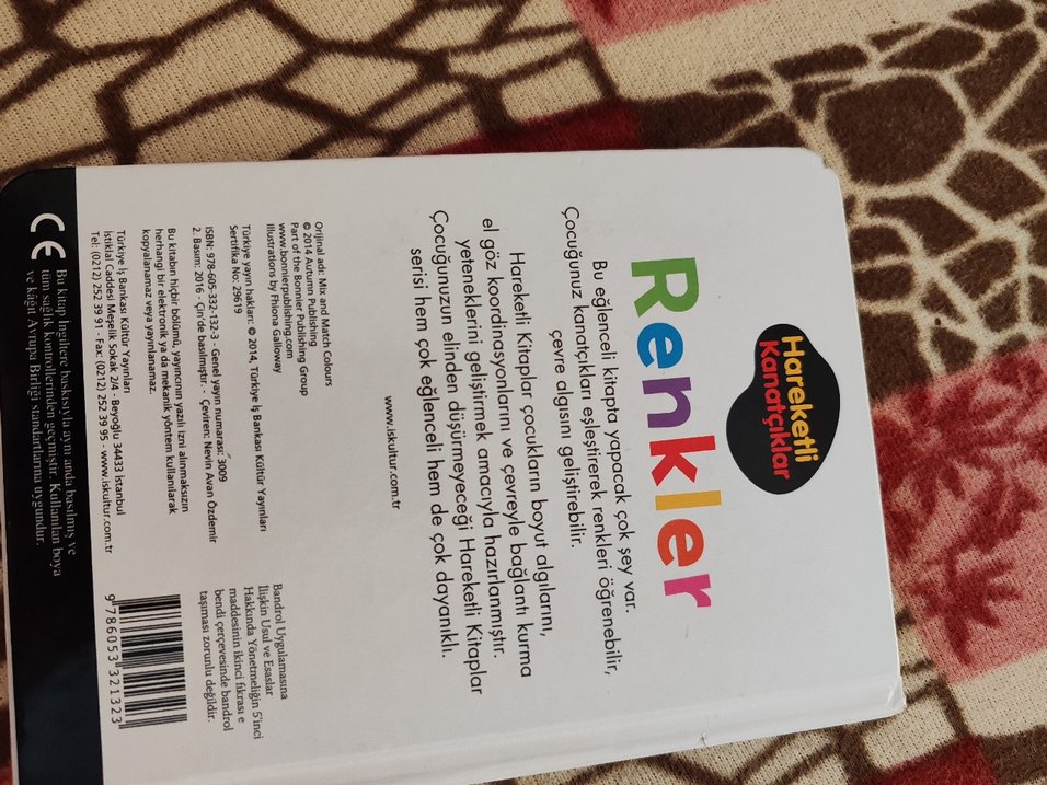 Hareketli Kanatçıklar Renkler Kitabı - Görsel 3