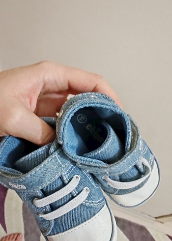 Erkek Çocuk Kot Kumaşlı Mavi Spor Ayakkabı - Görsel 4