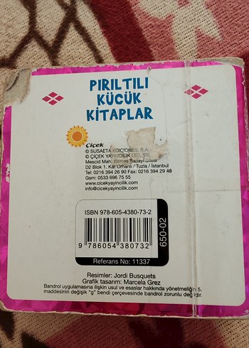 Pembe Parlak Çiçek Desenli bebek kitabı - Görsel 3
