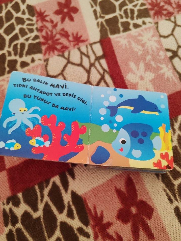 Pembe Parlak Çiçek Desenli bebek kitabı - Görsel 2