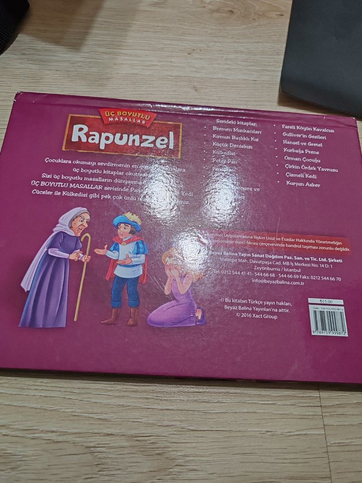 Rapunzel Masal Kitabı üç boyutlu - Görsel 3