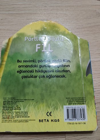 Pörtlek Gözlü Fil - Çocuk Kitabı. Gözleri hareketlidir - Görsel 3