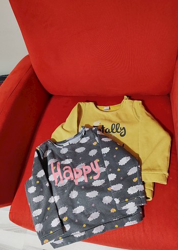 Kız Çocuk Bej Uzun Kollu Sweatshirt - Görsel 2