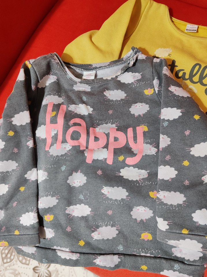 Kız Çocuk Bej Uzun Kollu Sweatshirt - Görsel 3