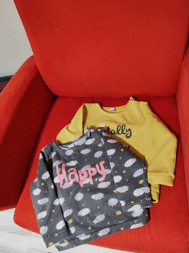 Kız Çocuk Bej Uzun Kollu Sweatshirt - Görsel 2