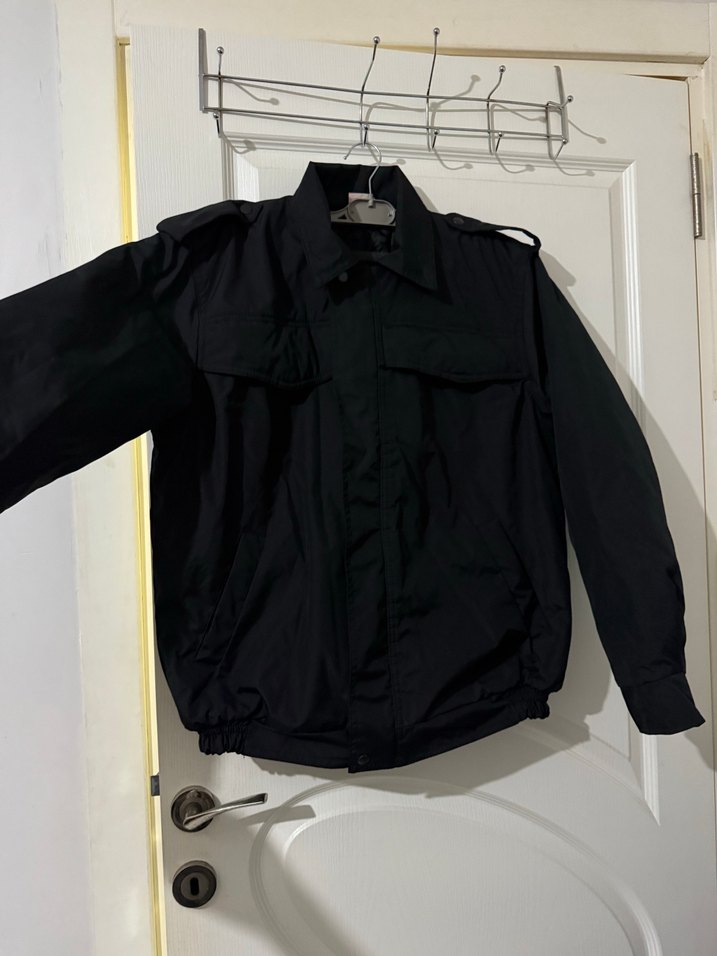 Siyah Düğmeli Erkek Midi Ceket - Görsel 4