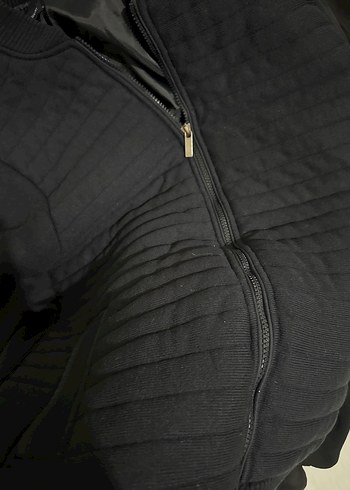 Triko polyester karışımı mont - Görsel 5