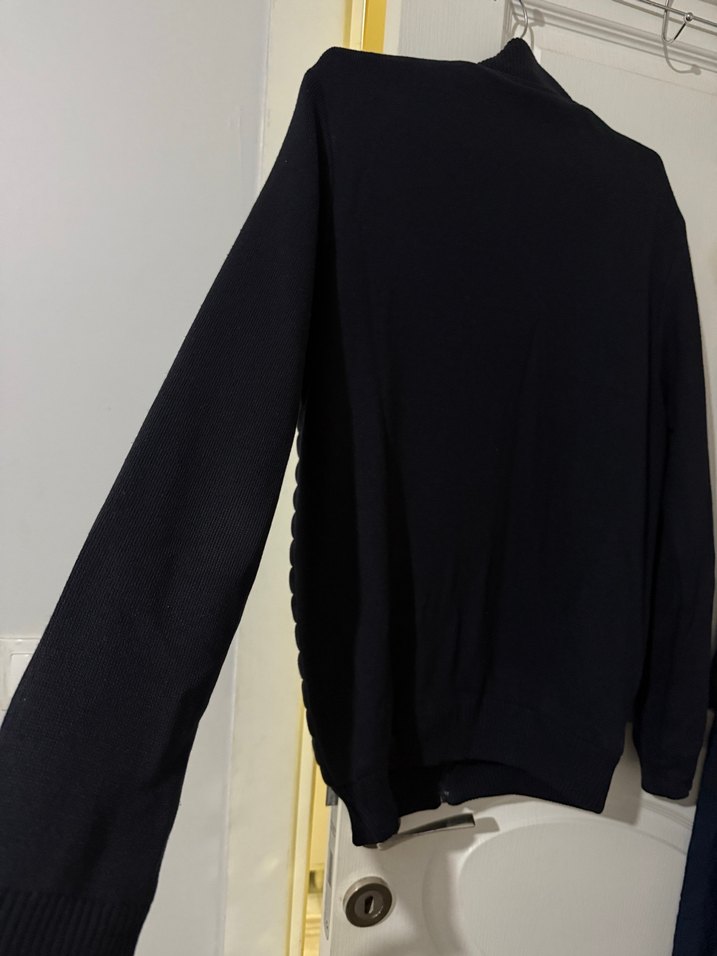 Triko polyester karışımı mont - Görsel 3