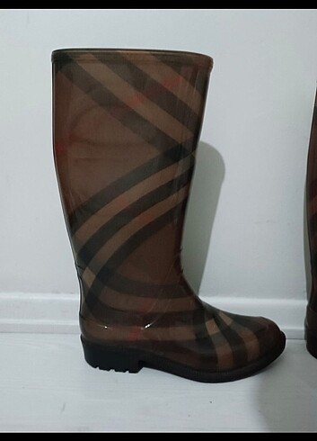 Burberry orijinal ekose yağmurluk bot - Görsel 2