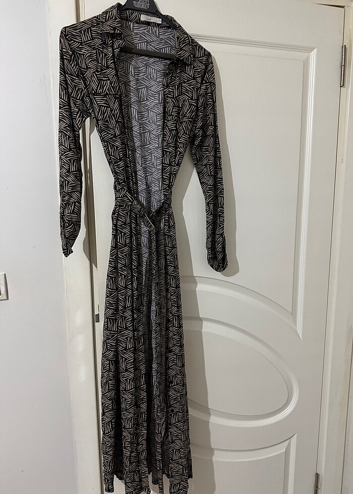 Kemerli Uzun elbise - Görsel 5