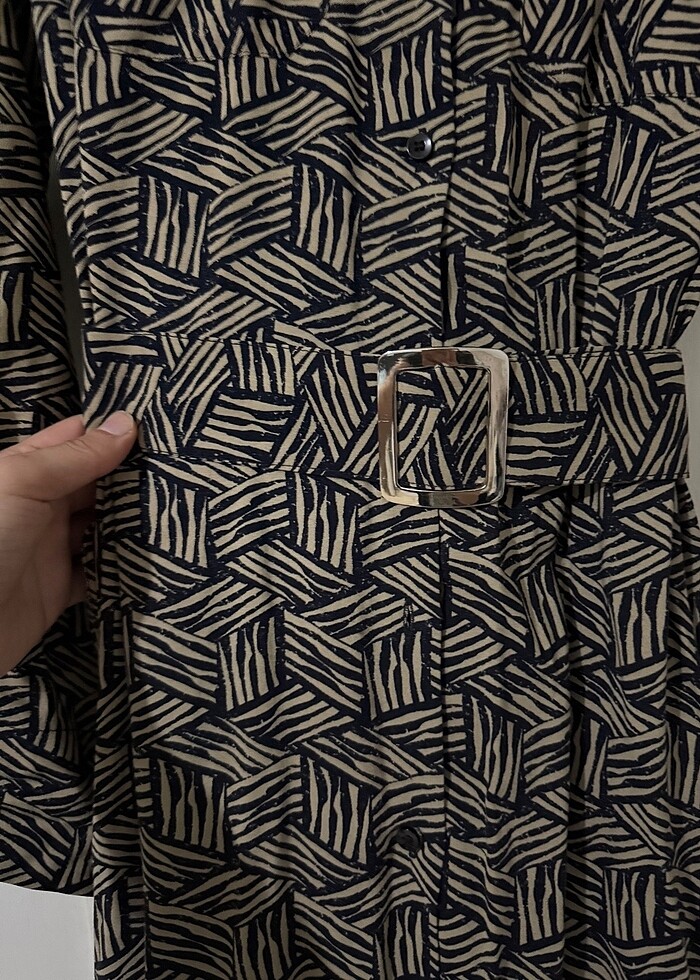 Kemerli Uzun elbise - Görsel 4