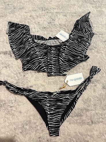 Zebra desen bikini takımı