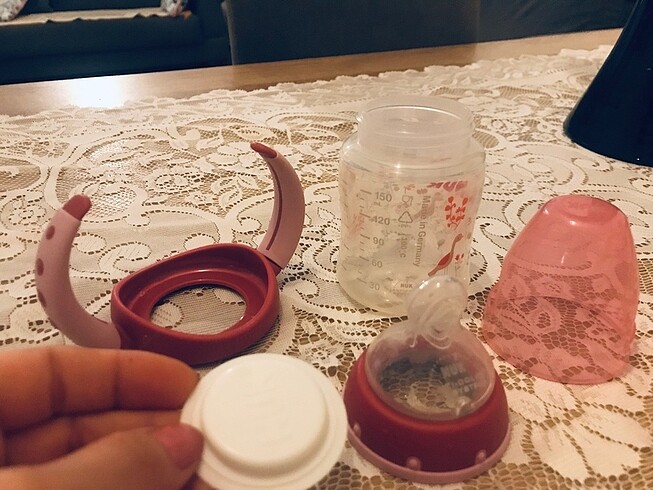  Beden pembe Renk Nuk antikolik biberon