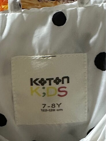 7 Yaş Beden Koton 7-8 yaş yağmurluk ceket
