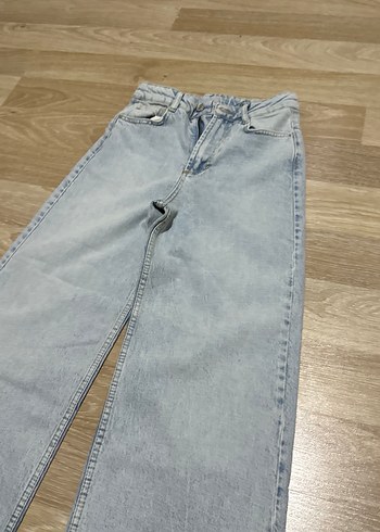 11-12 Yaş Beden mavi Renk Çocuk Gri Midi Denim Jean