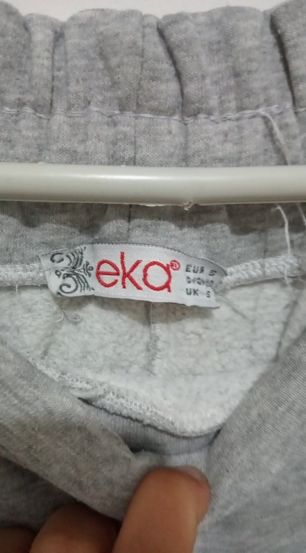 Gri Rahat Kesim Kız eşofman - Görsel 2