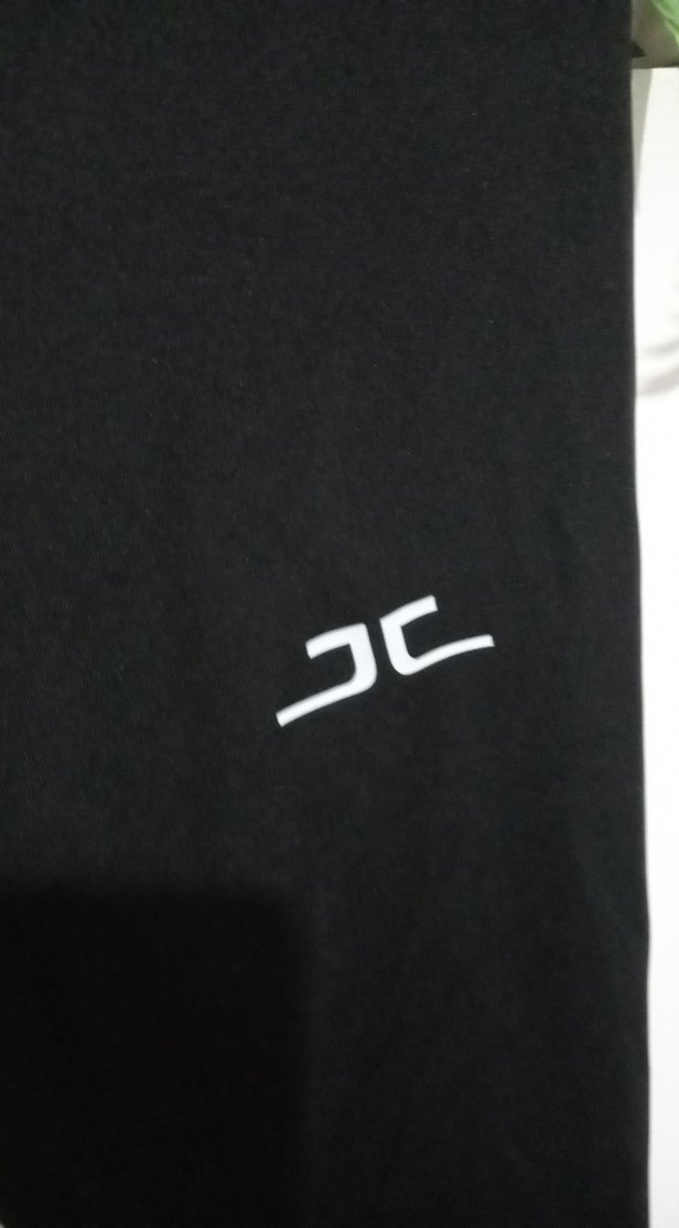 Siyah Elastik Midi Spor Tayt - Görsel 2