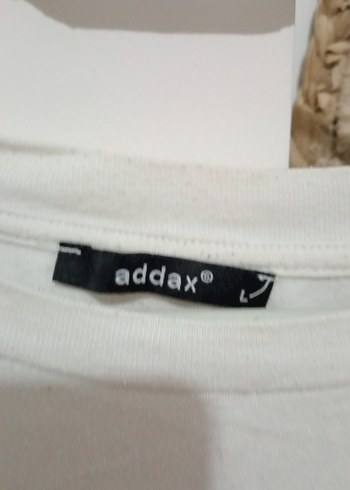 Beyaz Kısa Kollu Pamuklu Tişört - Görsel 2