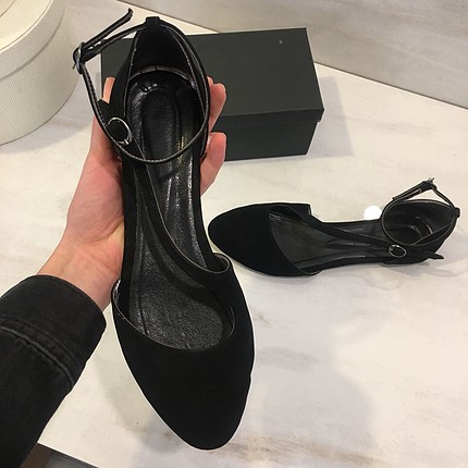 Tajna Moda siyah süet 42 numara babet