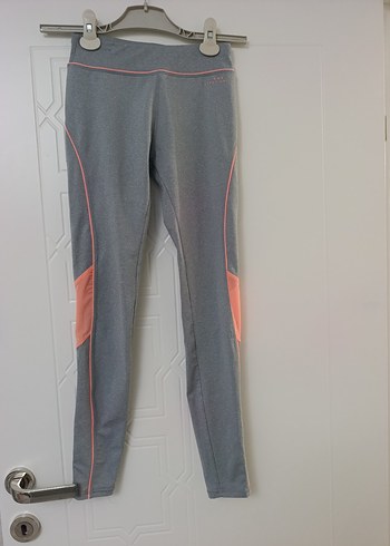 Bershka Gri Pembe Spor Tayt