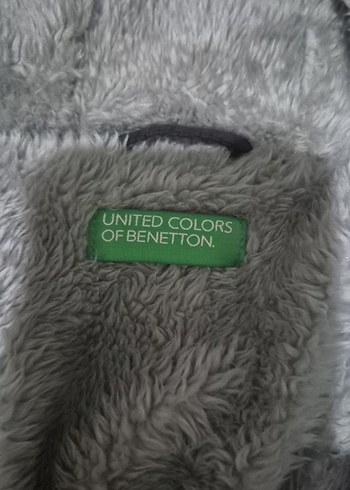 Benetton Siyah Kapüşonlu çocuk Kışlık Mont