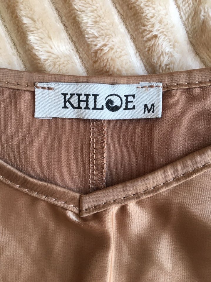 Bronz Saten Bluz - Görsel 2