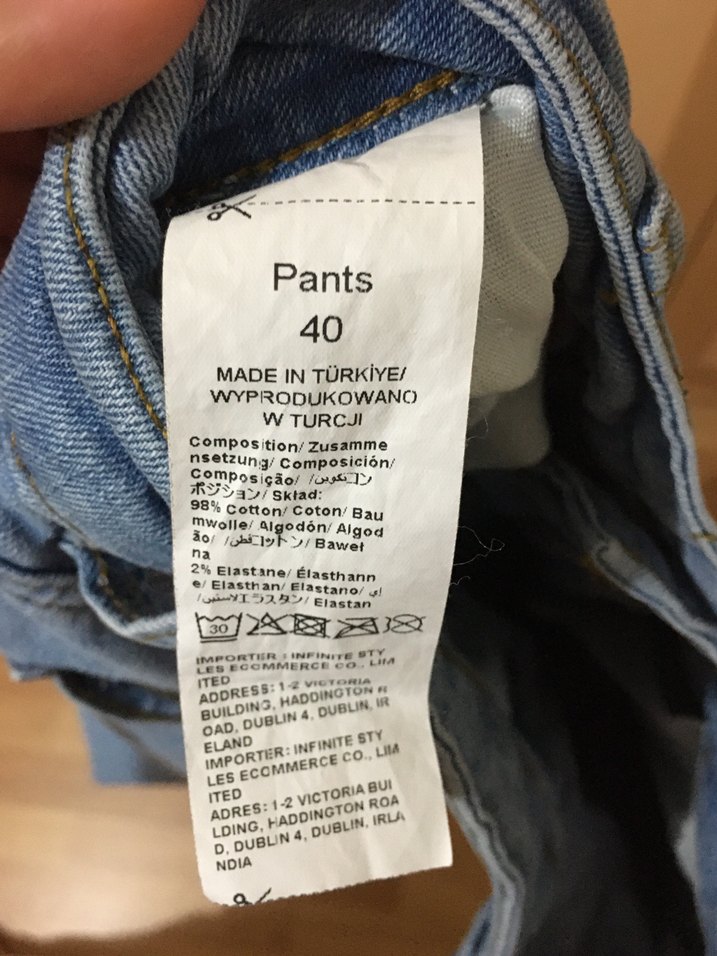 Mavi Yüksek Bel Rahat Kesim Kadın Jean - Görsel 3