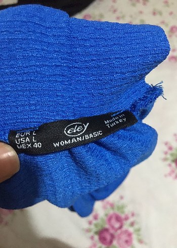 Mavi Bağlamalı Kadın Üst - Görsel 2