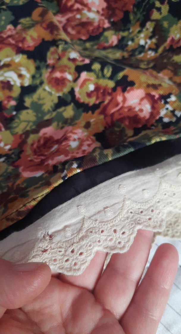 Koton Çiçek Desenli kadife çocuk Etek - Görsel 2